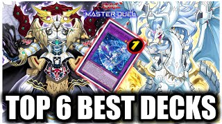 TOP 6 BEST DECKS in MASTER DUEL [upl. by Lerual]