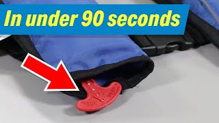 How to Convert your Inflatable Life Vest from Automatic to Manual Only [upl. by Liagaba588]