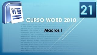 Curso Word 2010 AV Macros I Vídeo 21 [upl. by Vescuso]