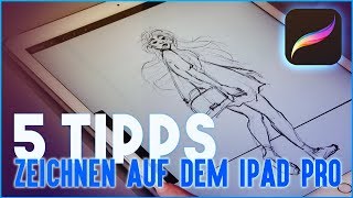 TUTORIAL Zeichnen auf dem iPad Pro amp Apple Pencil  DEUTSCH [upl. by Andee]