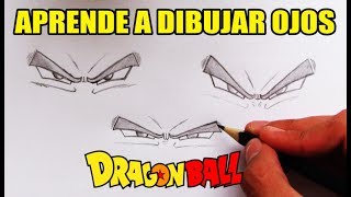 Como Dibujar OJOS estilo DragonBall  How to draw EYES DragonBall style [upl. by Ahsiadal783]