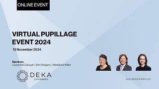 Virtual Pupillage Event [upl. by Chalmers]