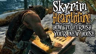 Skyrim Hearthfire  Tips amp Tricks for Furnishing Your New House [upl. by Fermin]