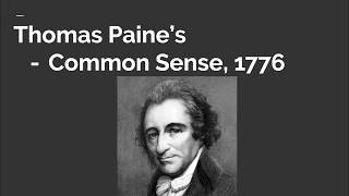 Common Sense by Thomas Paine [upl. by Astor]