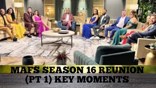 MAFS Season 16 ● Reunion ● Part 1 Recap [upl. by Valorie]