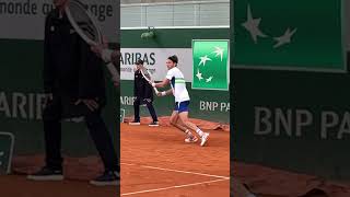 Arthur Rinderknech Slow Motion backhand forehand [upl. by Stern]