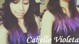 Como Pintarse El Cabello De Violeta  Tinte Casero [upl. by Eillo]