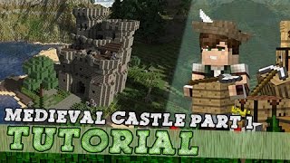 Minecraft Tutorial How To Build A Medieval KeepCastle  Part One [upl. by Bainbrudge100]