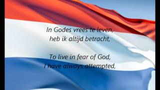 Dutch National Anthem  quotHet Wilhelmusquot NLEN [upl. by Isdnil]