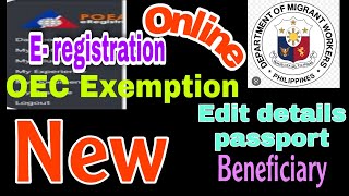 How to Edit OEC identification online details [upl. by Ellitnahc694]