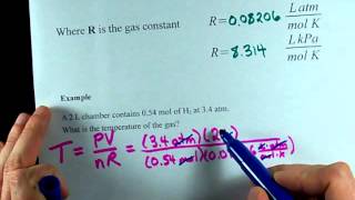 PVnRT  Use the Ideal Gas Law [upl. by Fidole826]