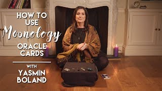 How to use Moonology Oracle Cards  Yasmin Boland [upl. by Afatsuom]