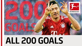 Robert Lewandowski  All 200 Bundesliga Goals [upl. by Raynard]