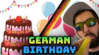 HAPPY BIRTHDAY IN GERMAN 🎂 Lyrics amp Pronunciation Guide [upl. by Sheeree]