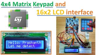 Matrix Keypad and LCD interface to STM32 Microcontroller  Working  Code  Keil µvision  Cubemx [upl. by Utta928]