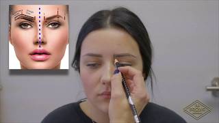 Microblading Tips amp Tricks Ensuring Even Brows  Brow Mapping  How to Map Eyebrows [upl. by Euqina]