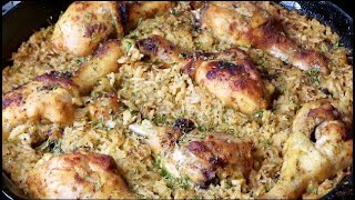 Easy One Pan Chicken And Rice [upl. by Aeslehc]