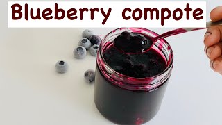 How to make the Perfect Blueberry Compote under 15 minutes Kitchen2heart [upl. by Aehtrod583]