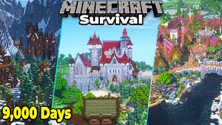 9000 DAYS of Minecraft Survival  Minecraft 116 Survival World Tour [upl. by Nylzzaj]