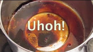 How to Clean Burnt Sugar from a Saucepan [upl. by Eidas]