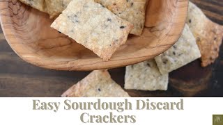 Easy Sourdough Discard Crackers [upl. by Joappa]