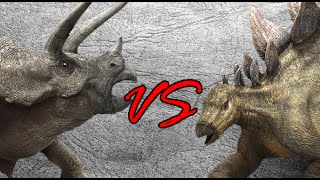 Triceratops vs Stegosaurus  SPORE [upl. by Eitsirk]