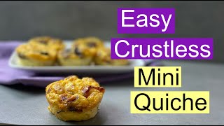 How to Make Crustless Mini Quiche [upl. by Cooperman]