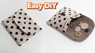 簡単！使いやすいです！【Easy DIY】 Purse Tutorial [upl. by Dowzall658]