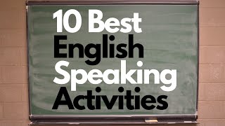 Speaking Activities for ESL 10 Best Speaking Activities every Teacher should Know [upl. by Nehttam366]