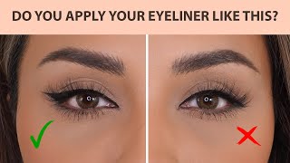 HOW TO APPLY EYELINER THE RIGHT WAY 2021  NINA UBHI [upl. by Imerej706]