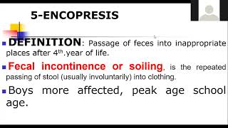 3 Encopresis and Enuresis [upl. by Freeman]