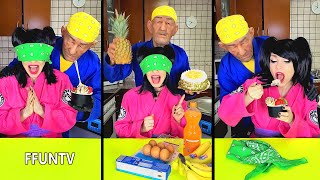 Making ice cream challenge from random food [upl. by Ynohtna]