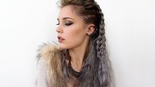 Vikings Lagertha Inspired Hair Tutorial [upl. by Ninnahc]