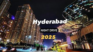 Hyderabad Night View Redefined  Ultra MODERN CITY INDIA  2024  Hitech City [upl. by Ynaittirb]