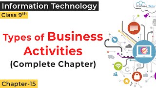 Types of Business Activities Class 9  Entrepreneurial Skills Class 9 IT 402  Entrepreneurship [upl. by Fachan]