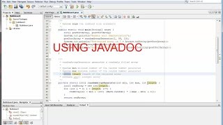 Using JavaDoc in NetBeans with Java [upl. by Los]