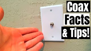 COAX CABLE FACTS SAFETY amp DOS amp DONTS COAX OUTLET INSTALLATION  HOW TO [upl. by Notlehs123]