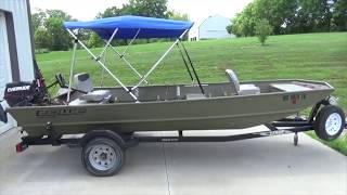 How To Install a Bimini Top  Jon Boat Bimini [upl. by Wilhide]