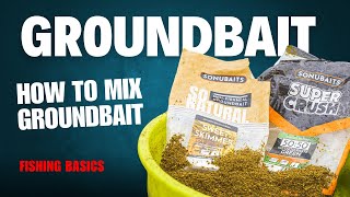 How to mix GROUNDBAIT  Fishing Basics [upl. by Odrautse]