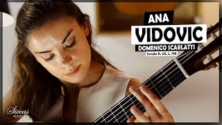 Ana Vidovic plays Domenico Scarlatti  Sonata in D minor K 213 L 108  Siccas Guitars [upl. by Barnabe]