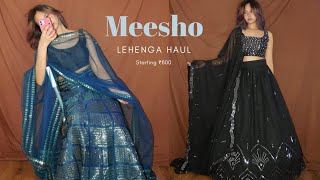 Meesho Lehenga Haul  Affordable Designer Lehenga Haul Under 1000 [upl. by Riordan]