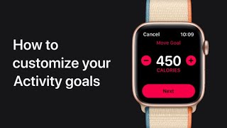 How to customize your Activity goals on Apple Watch — Apple Support [upl. by Schlessel]