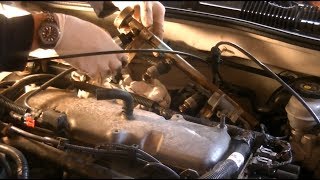 Replacing Fuel Injectors Pontiac Sunfire  Chevy Cavalier [upl. by Eidak]