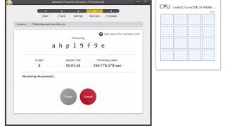 Bandizip  Password Recovery  sample file test [upl. by Neu]