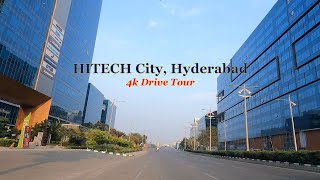 HITECH City 4k Drive Tour  Hyderabad  Knowledge City  Mindspace  India  60 FPS [upl. by Ystap]