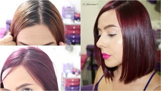 Como Pintarse el Pelo en Casa VIOLETA  Karomakeup [upl. by Laved]