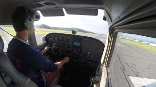 Cessna 172 Cockpit GOPRO Takeoff [upl. by Sucramat]