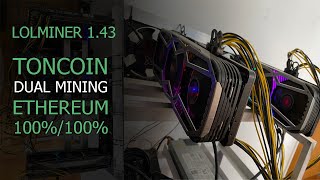 ¡ETHEREUM y TONCOIN dualMining  Lolminer v143😬 PROFIT 50 [upl. by Lesya]