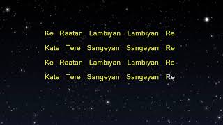 Raataan Lambiyan  Shershaah Karaoke Version [upl. by Liemaj]