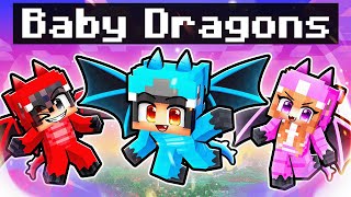 We Turned Into BABY DRAGONS In Minecraft [upl. by Magnien]